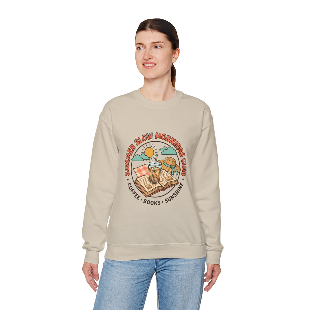 Crewneck-Sweatshirt „Lange Sommermorgen“.