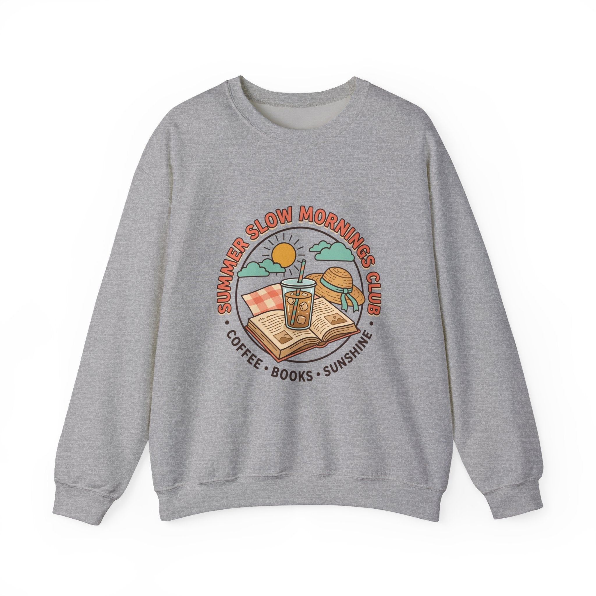 Crewneck-Sweatshirt „Lange Sommermorgen“.