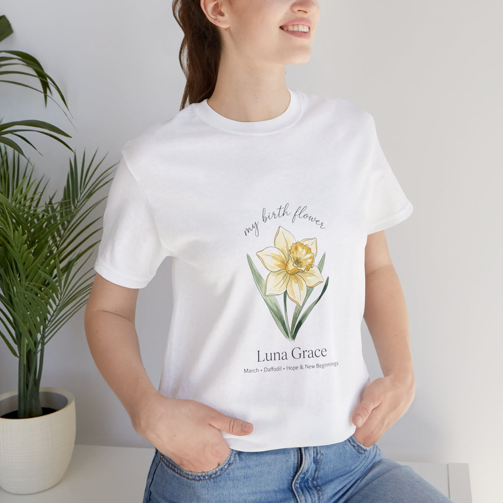 Personalized Botanical Watercolor, Custom Name