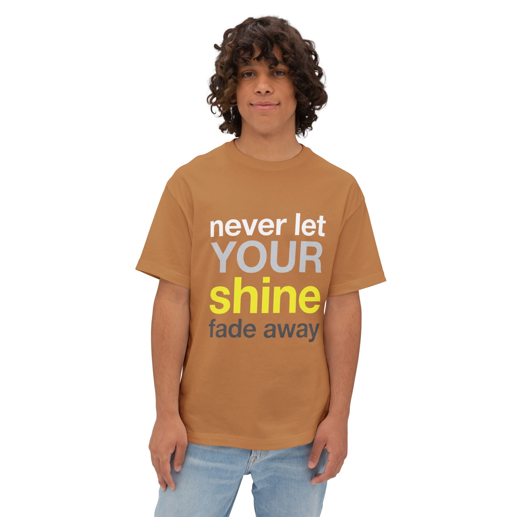 Lass dein Strahlen niemals verblassen Oversized Unisex T-Shirt