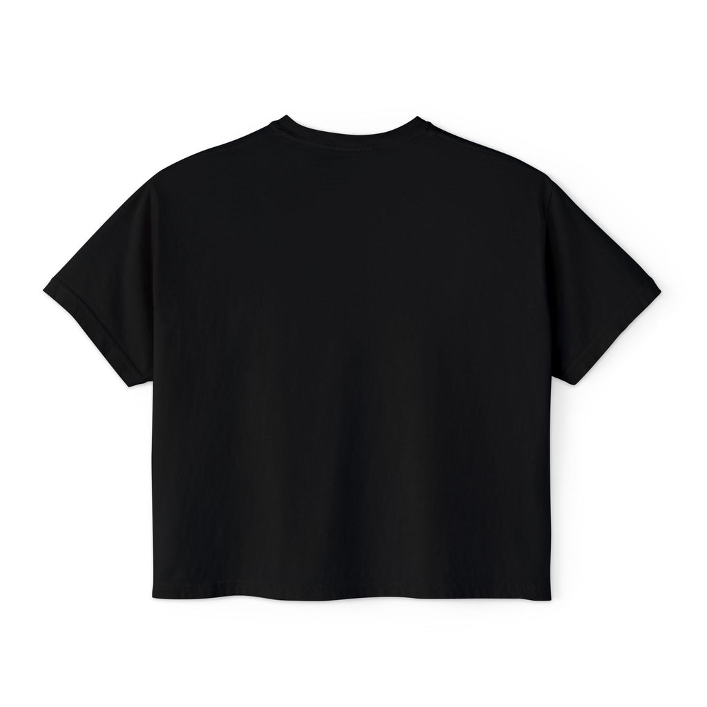 Minimal Pastel 'MOM' Cropped Women's T-Shirt