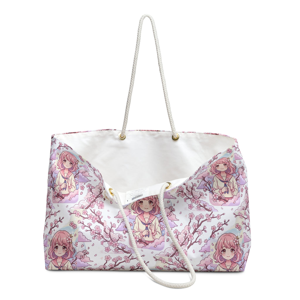 Floral Weekender-Tasche für Mädchen – niedliches Blumendesign für Frauen