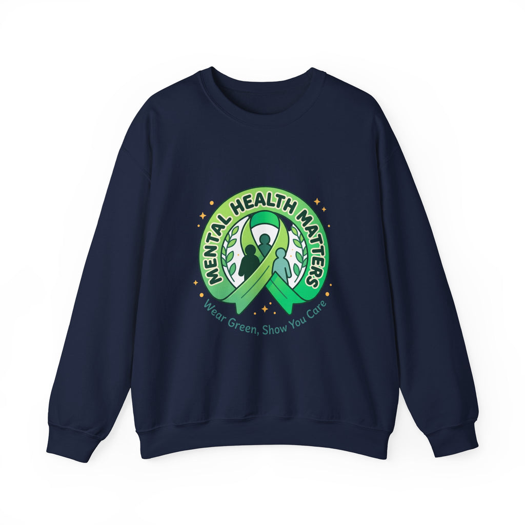 Mental Health Matters Sweatshirt | Trage grüne Schleife zur Sensibilisierung, Selbstfürsorge