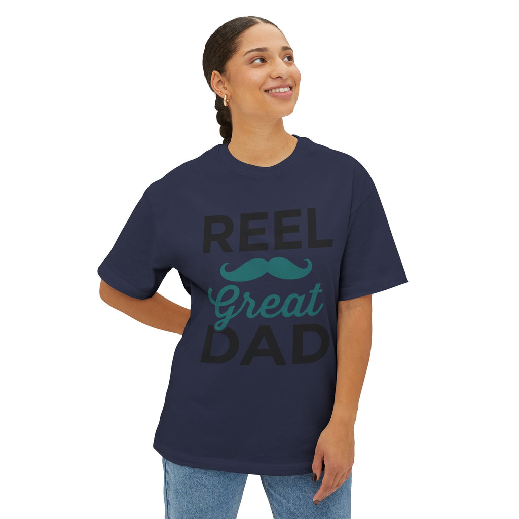 Lustiges Angel-Schnurrbart-Vatertags-Shirt