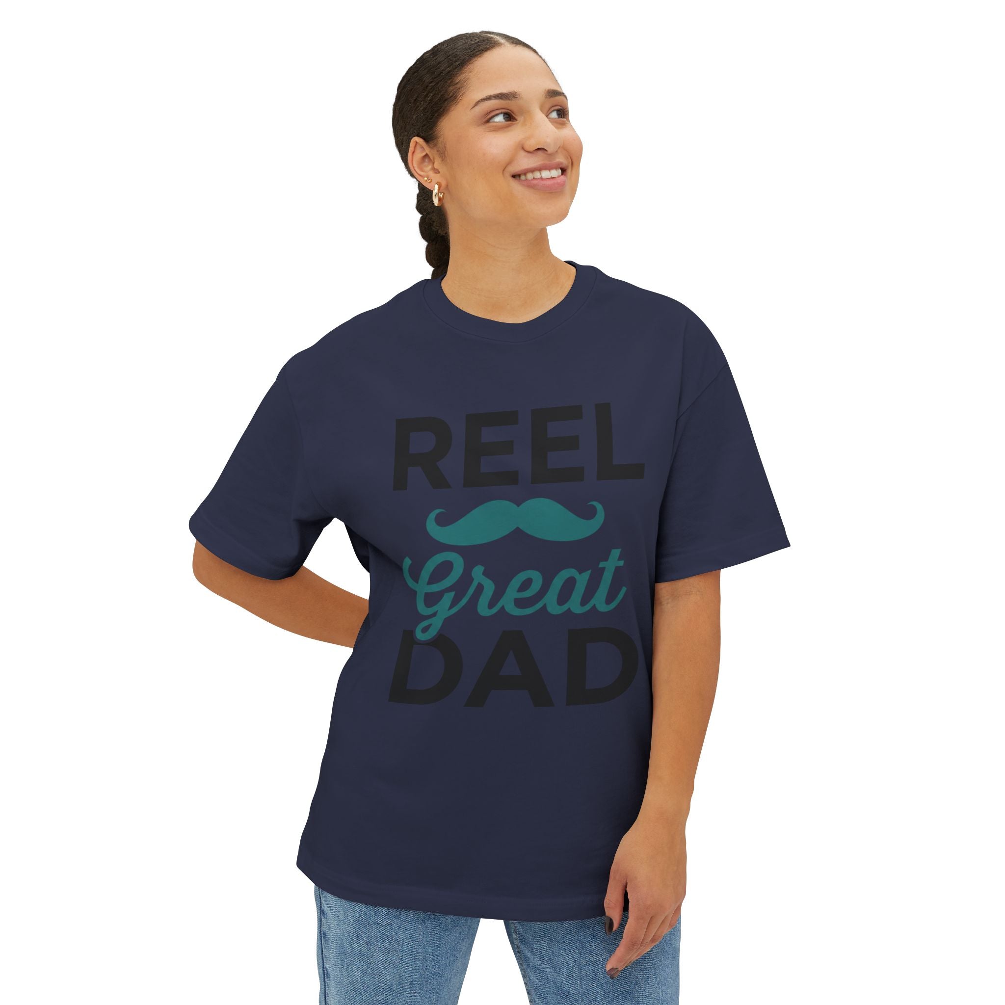 Lustiges Angel-Schnurrbart-Vatertags-Shirt