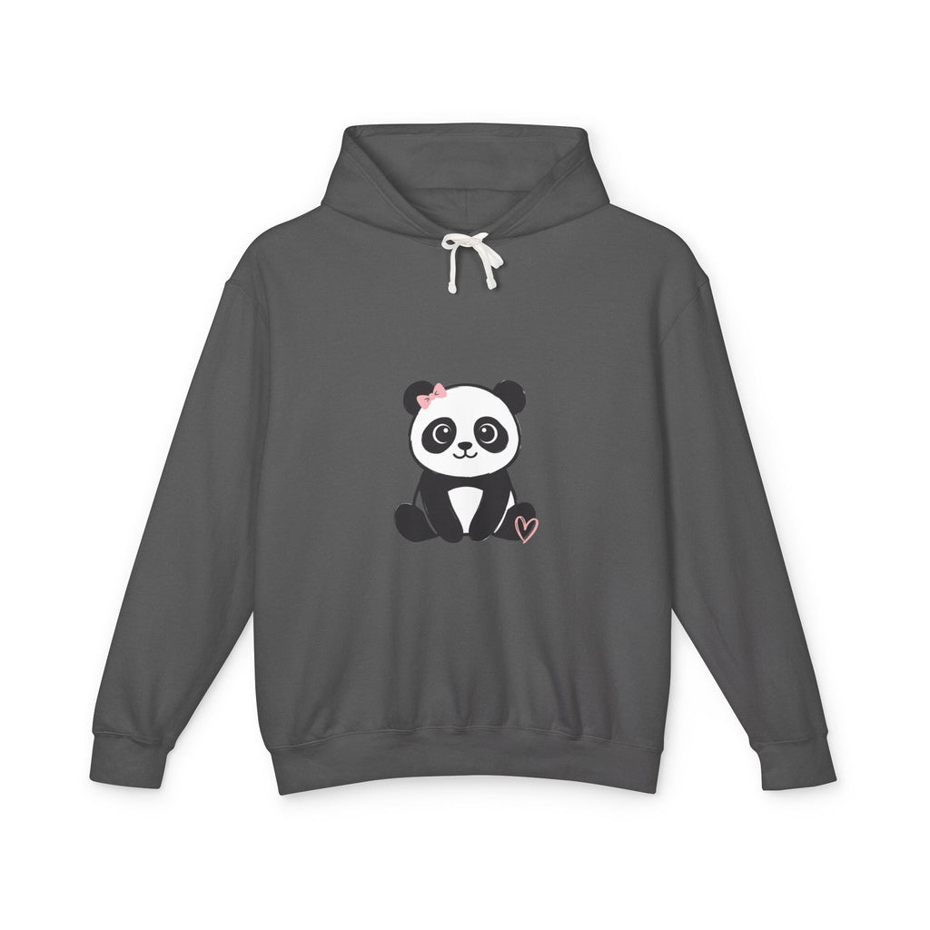 Panda Love Hoodie — Cute Sitting Panda Graphic Lightweight Pullover
