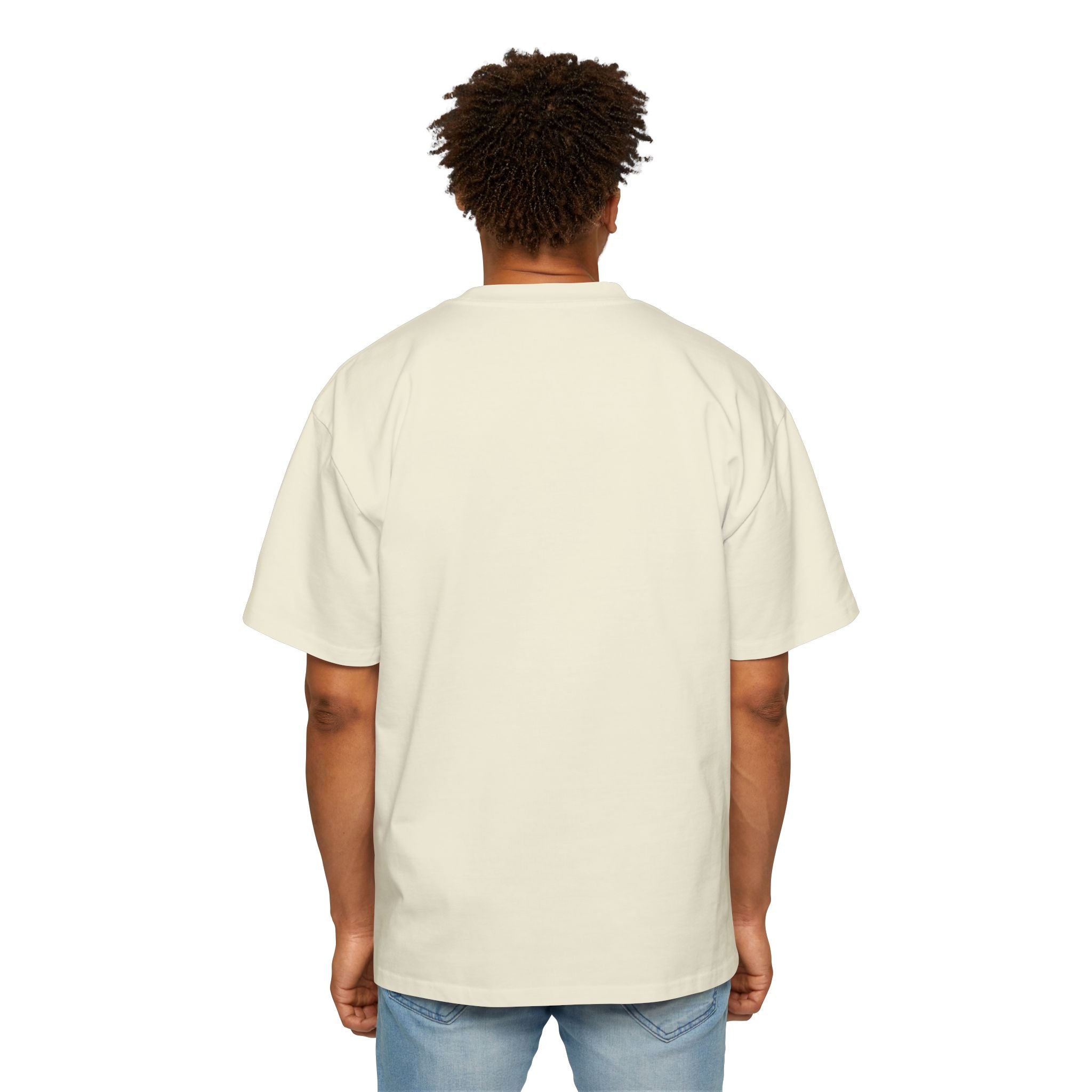 Ausgemustertes Oversized Baumwoll-T-Shirt
