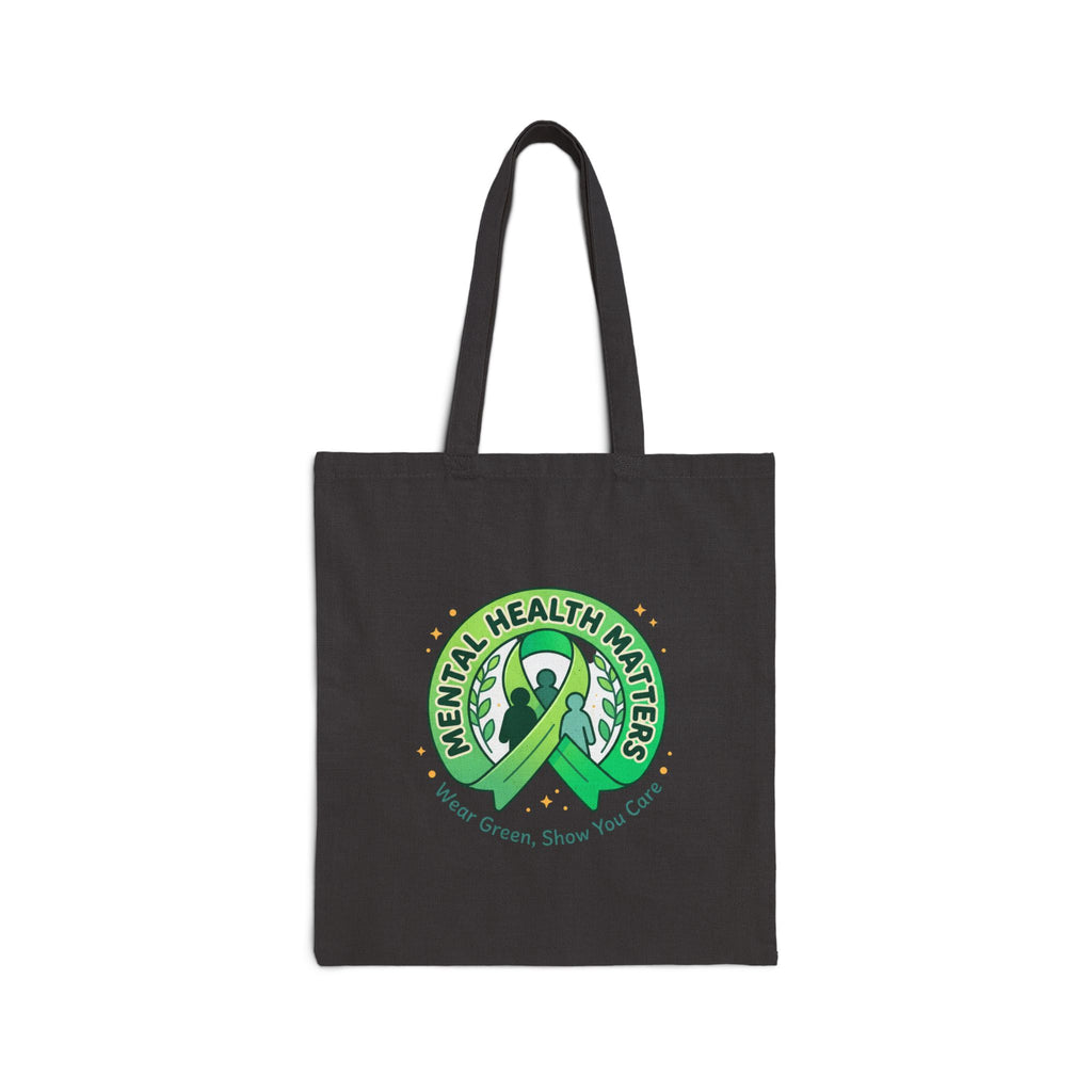 Mental Health Matters Tote | Wear Green Awareness Ribbon, Supportive