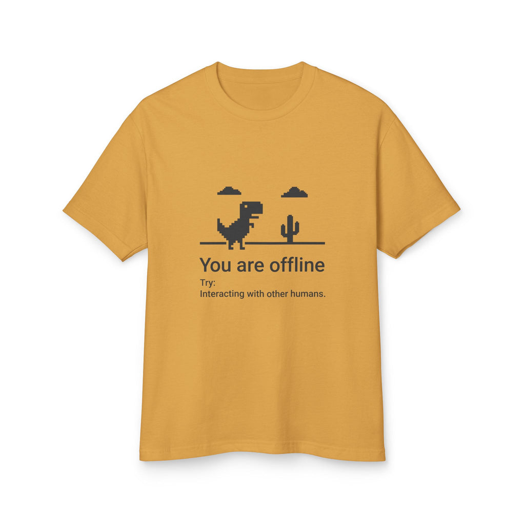 You Are Offline T‑Shirt — Retro Dinosaur Offline Mode Tee