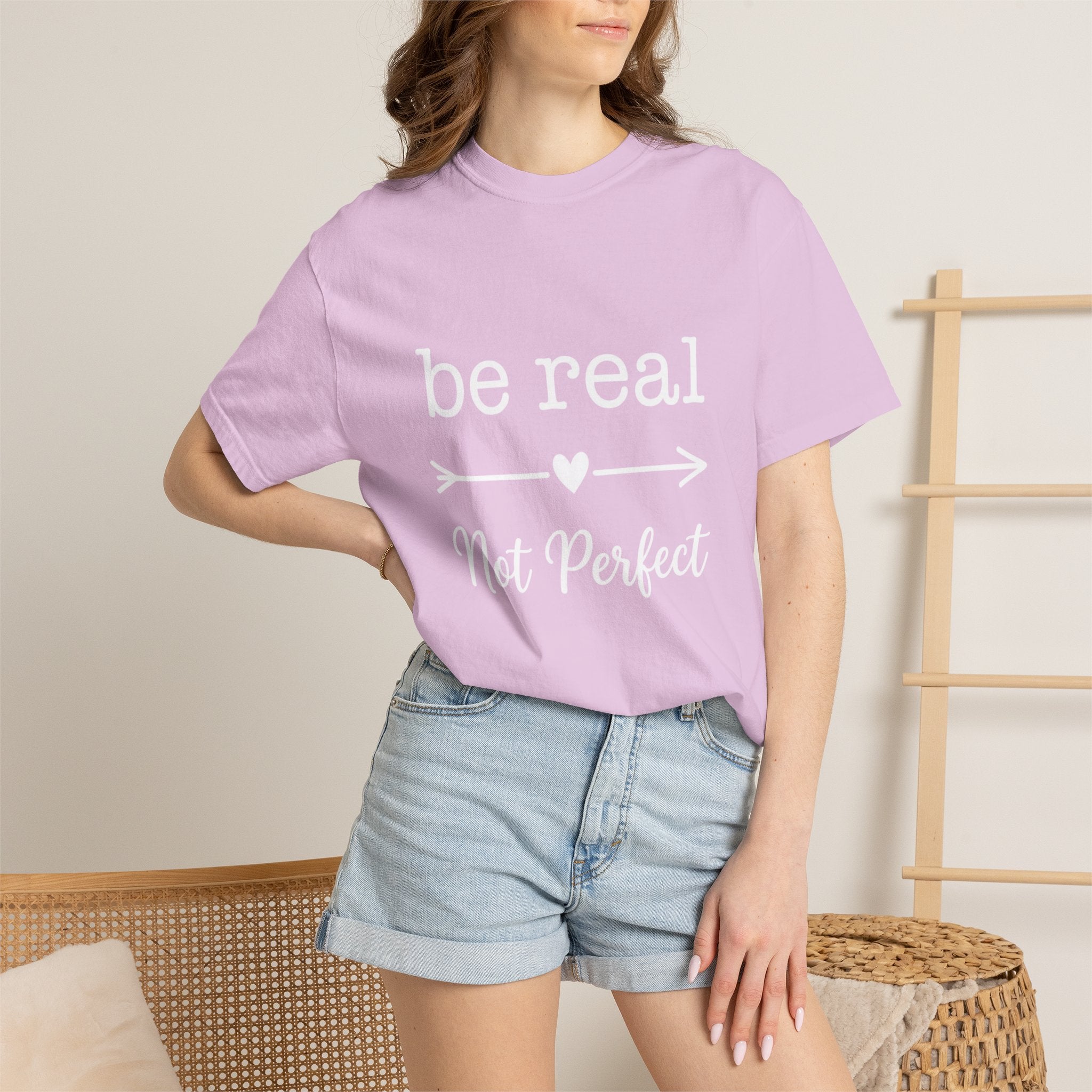 Be Real Not Perfect T-Shirt — Inspirational Graphic Tee