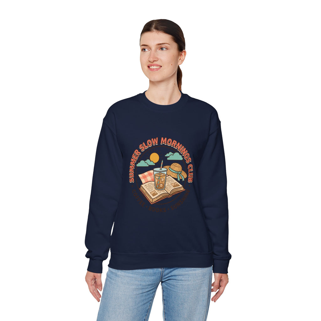Crewneck-Sweatshirt „Lange Sommermorgen“.