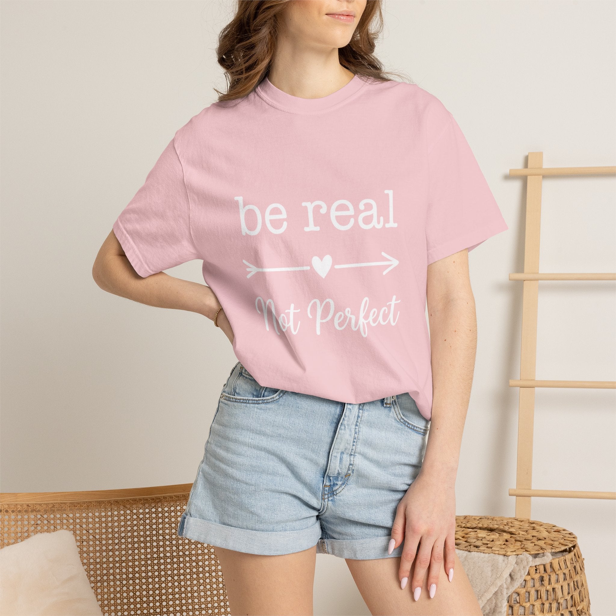 Be Real Not Perfect T-Shirt — Inspirational Graphic Tee
