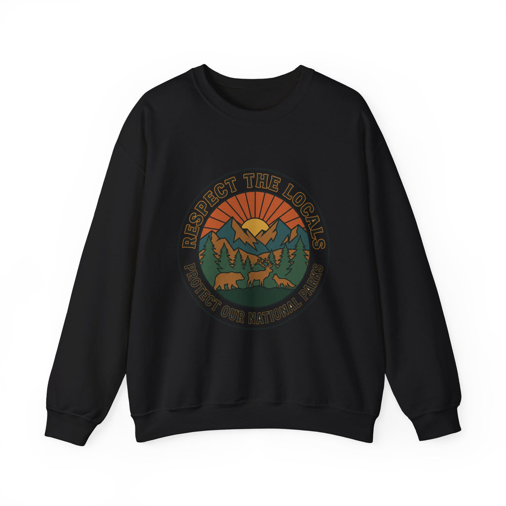 Respektiere die Einheimischen Patch Rundhals-Sweatshirt