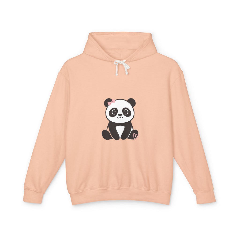 Panda Love Hoodie — Cute Sitting Panda Graphic Lightweight Pullover