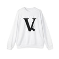 Monogramm-Sweatshirt mit Rundhalsausschnitt und „V“-Print