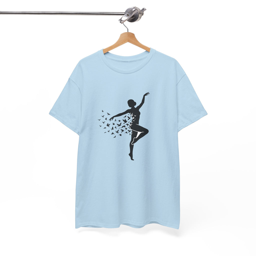 Ballerina Silhouette Tee — Dancer with Butterfly Motif