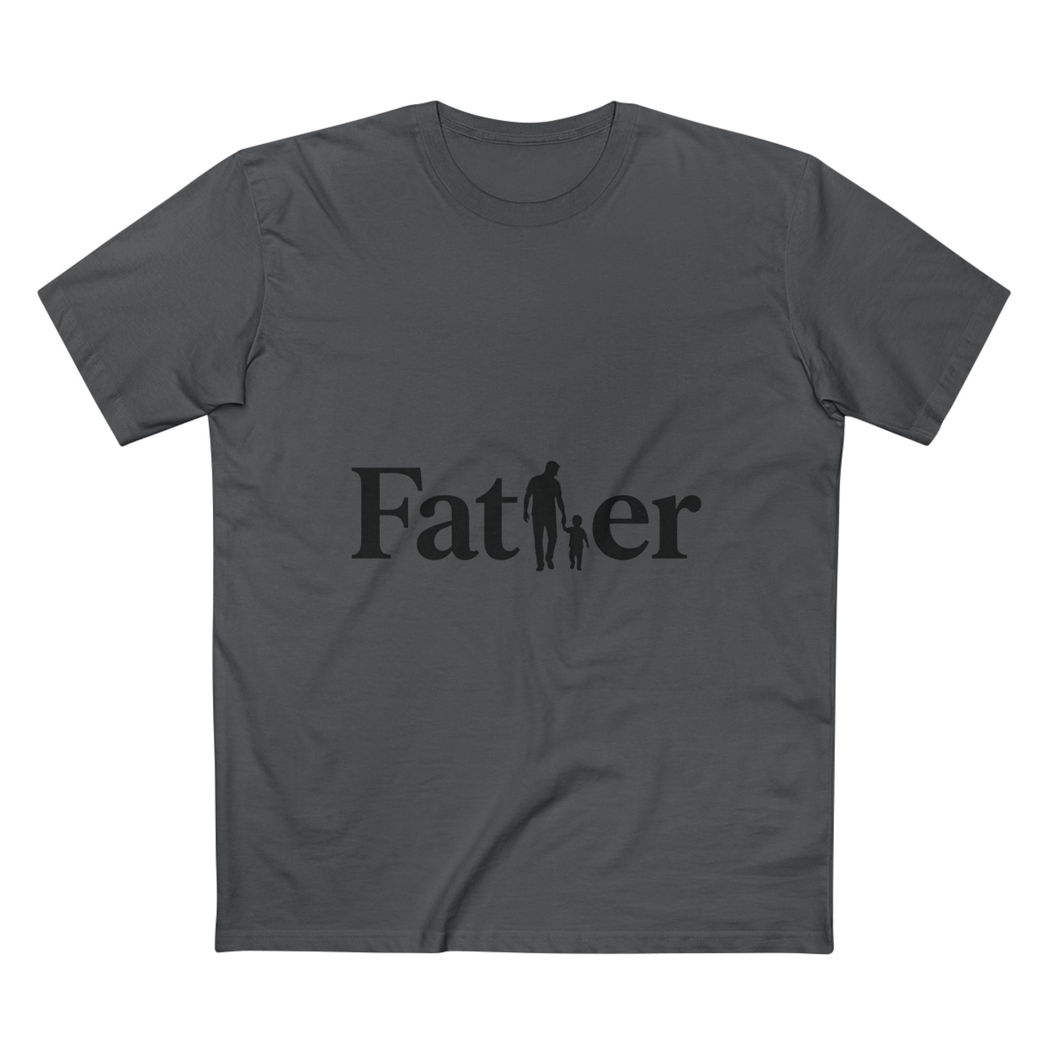 Father Tee — Silhouette Dad & Child Graphic Shirt