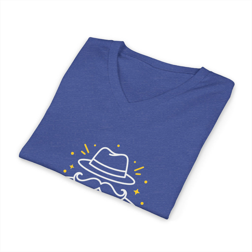 V-Ausschnitt-T-Shirt