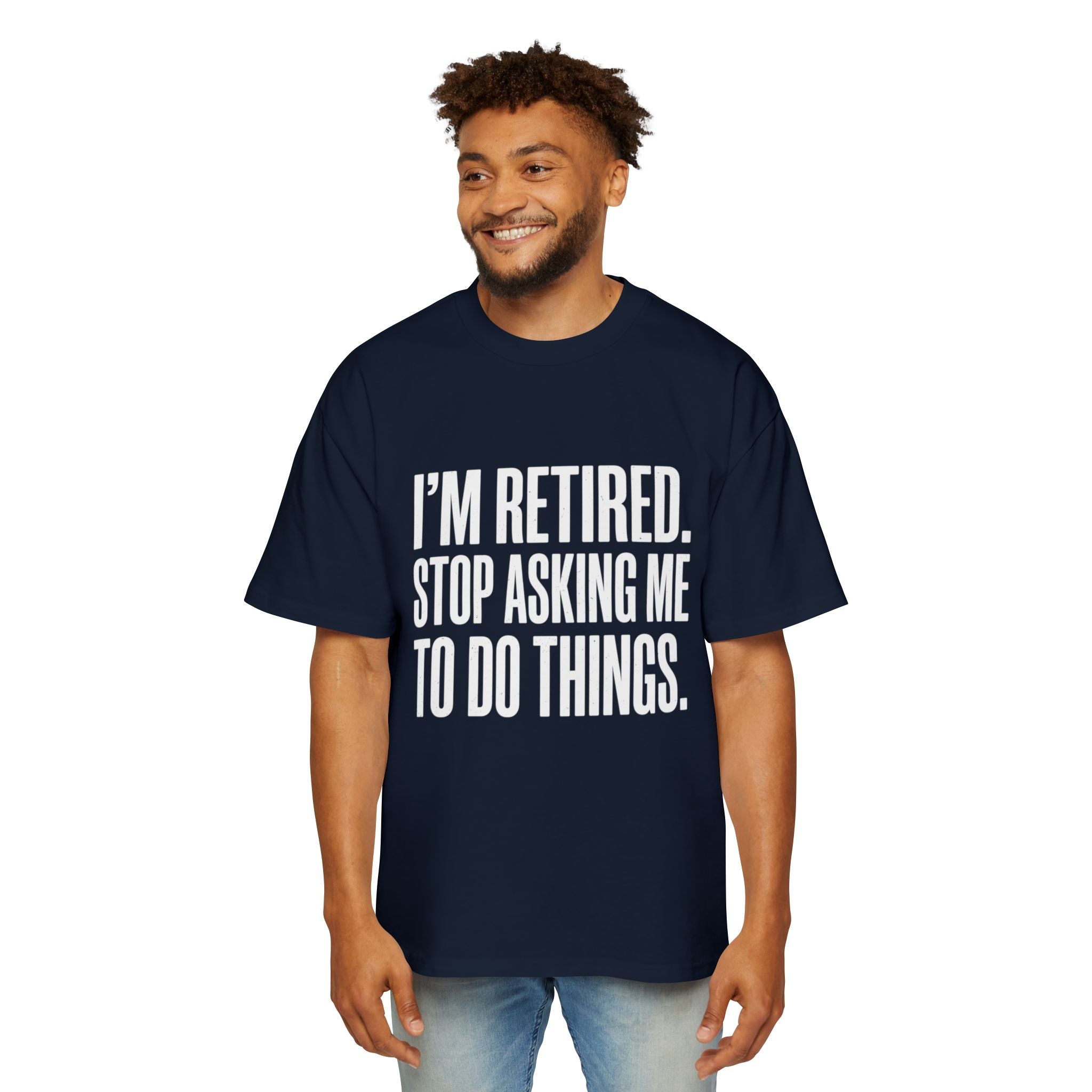 Ausgemustertes Oversized Baumwoll-T-Shirt