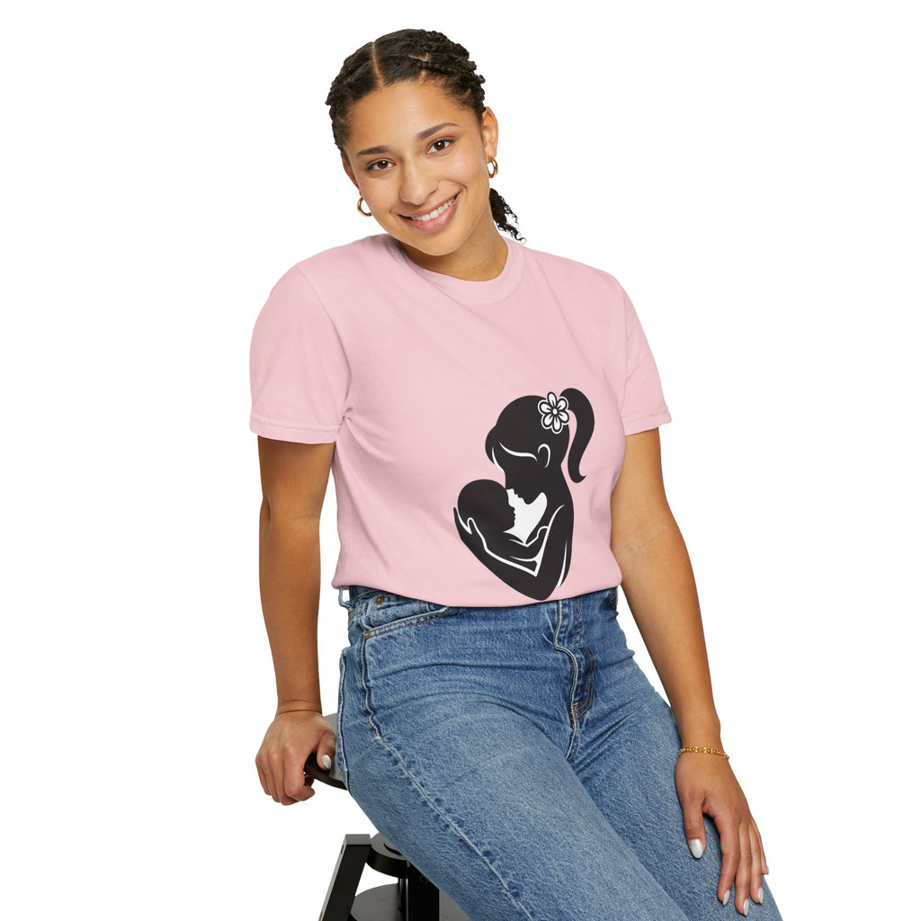 Mom and Baby Silhouette T-Shirt — Nursing & New Mom Gift