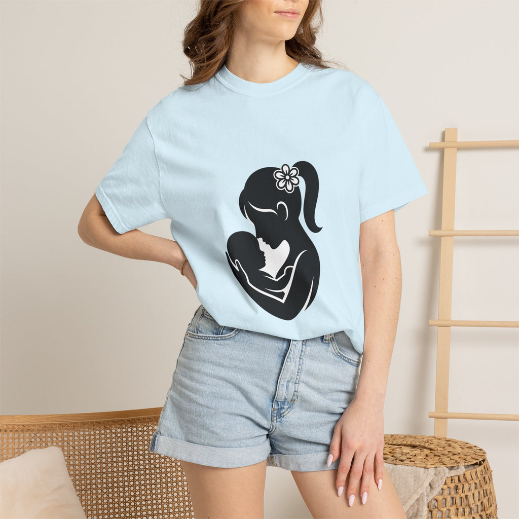 Mom and Baby Silhouette T-Shirt — Nursing & New Mom Gift