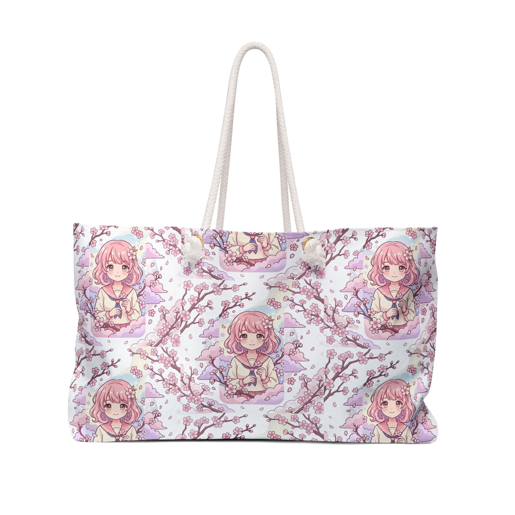 Floral Weekender-Tasche für Mädchen – niedliches Blumendesign für Frauen