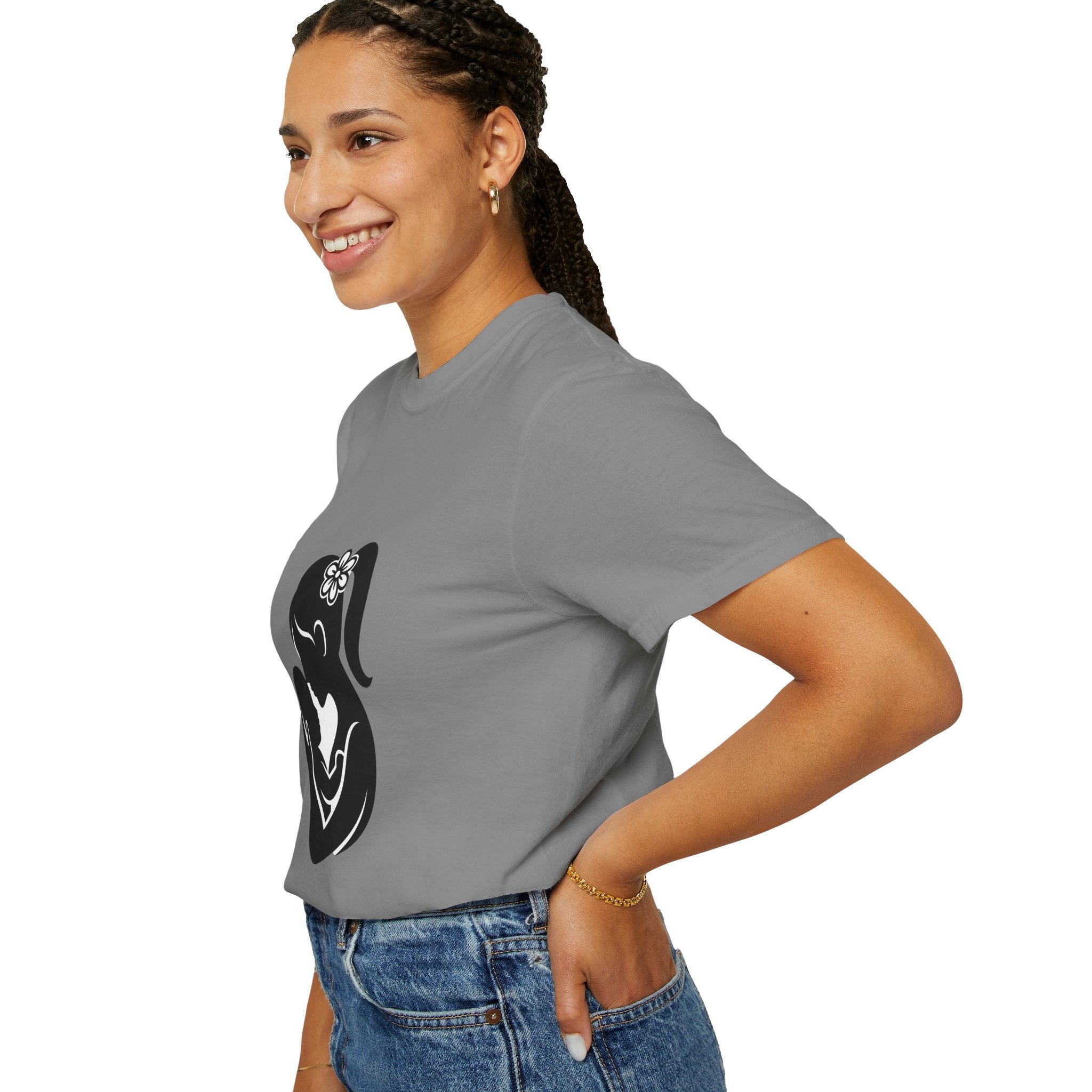 Mom and Baby Silhouette T-Shirt — Nursing & New Mom Gift