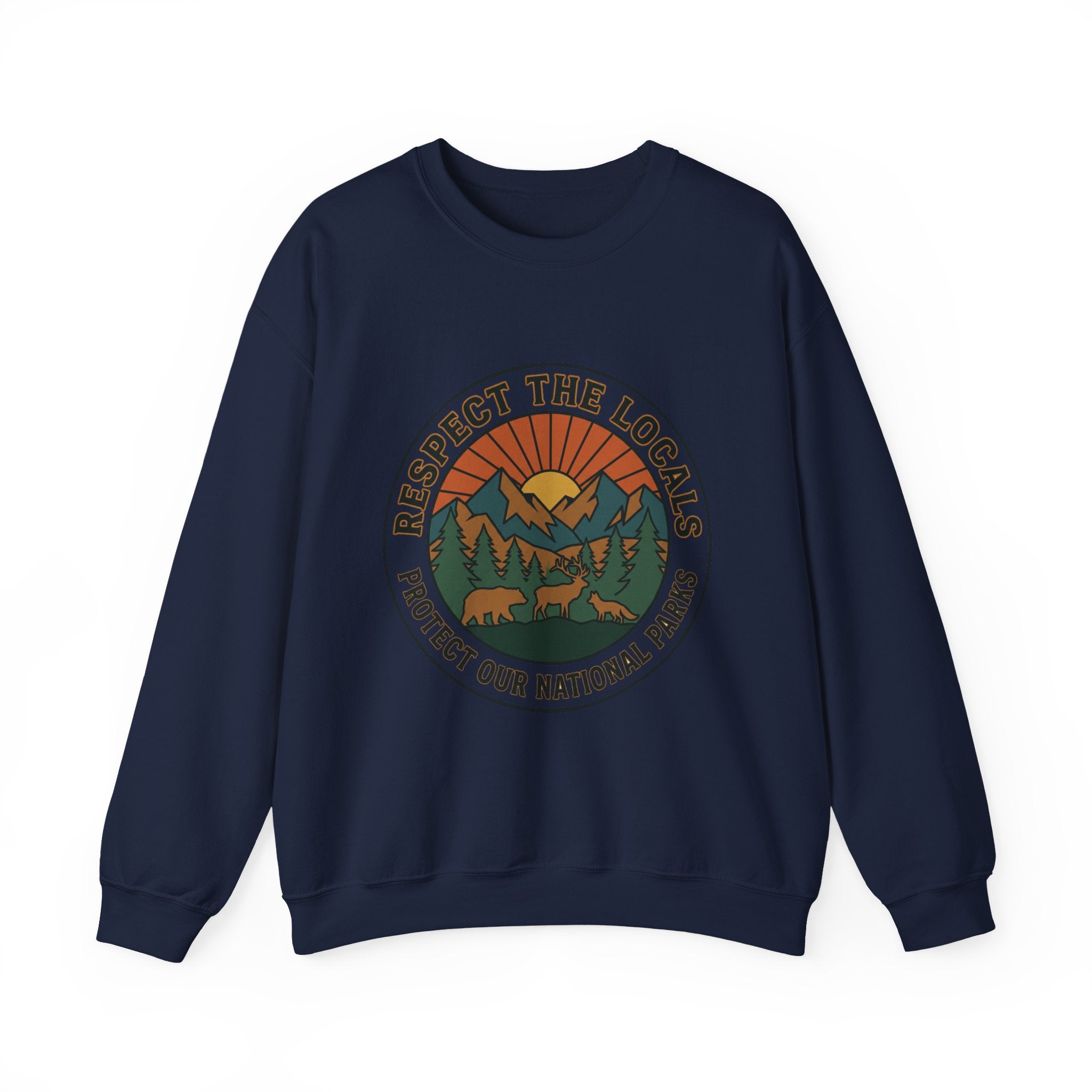 Respektiere die Einheimischen Patch Rundhals-Sweatshirt