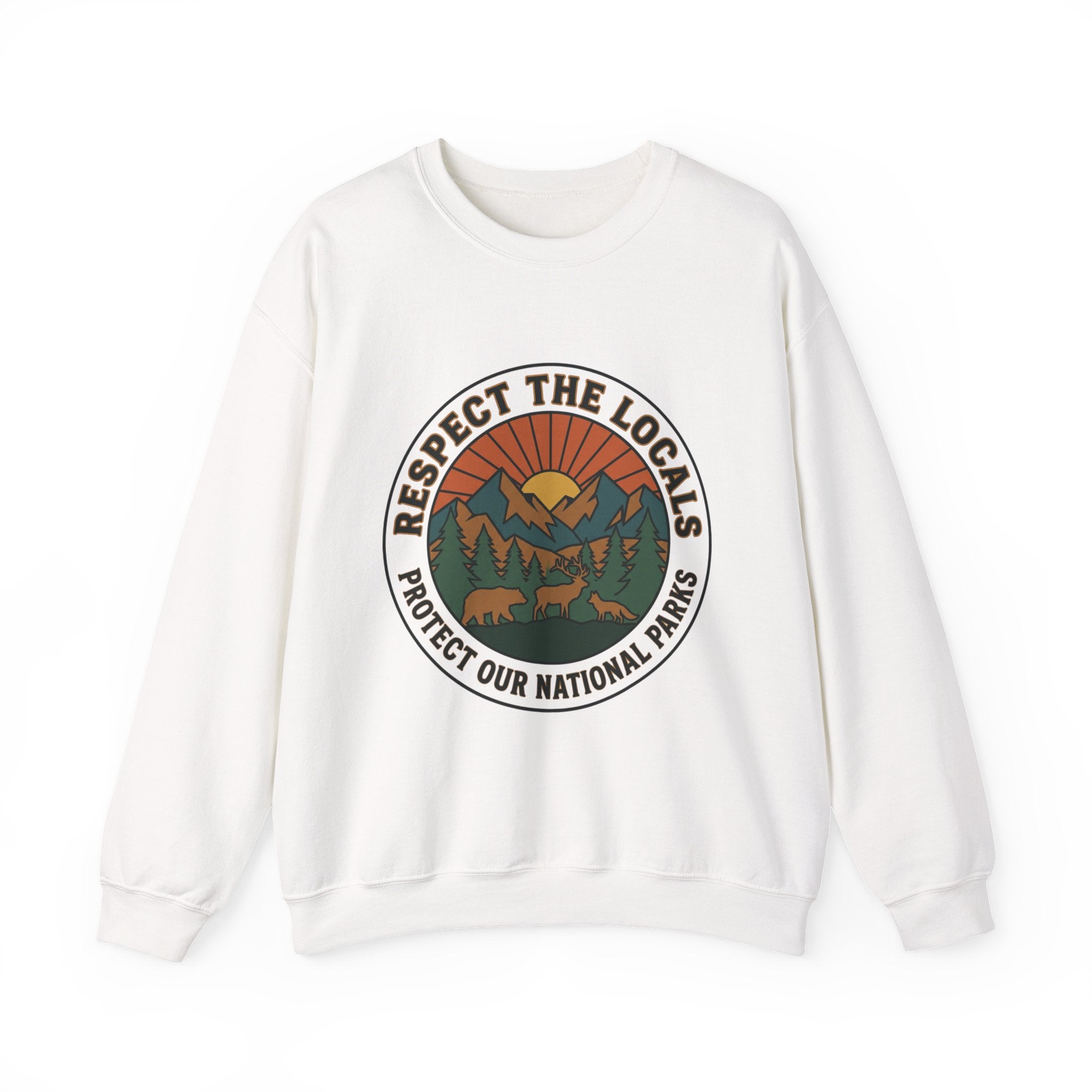 Respektiere die Einheimischen Patch Rundhals-Sweatshirt