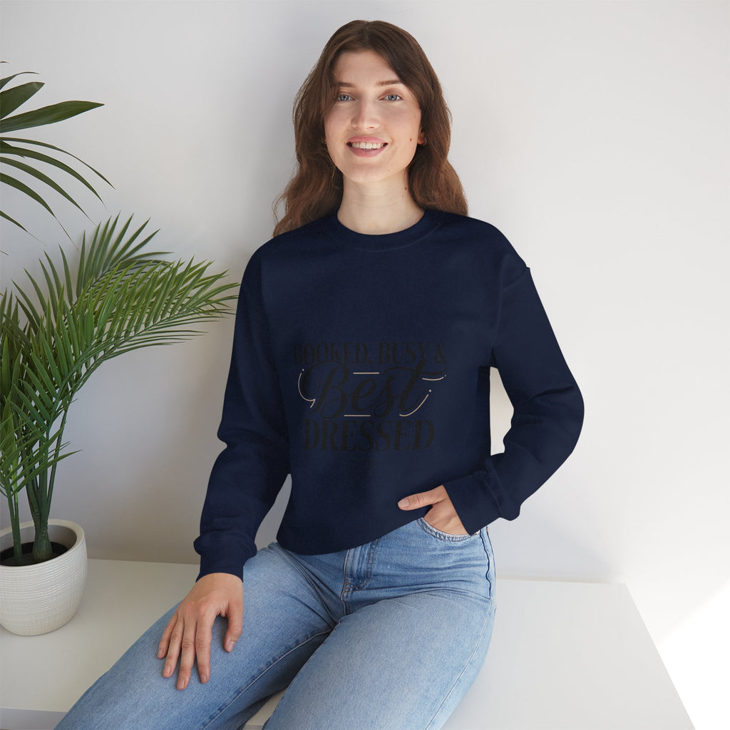 Booked Busy & Best Dressed Sweatshirt | Parisian chic, Boss energy