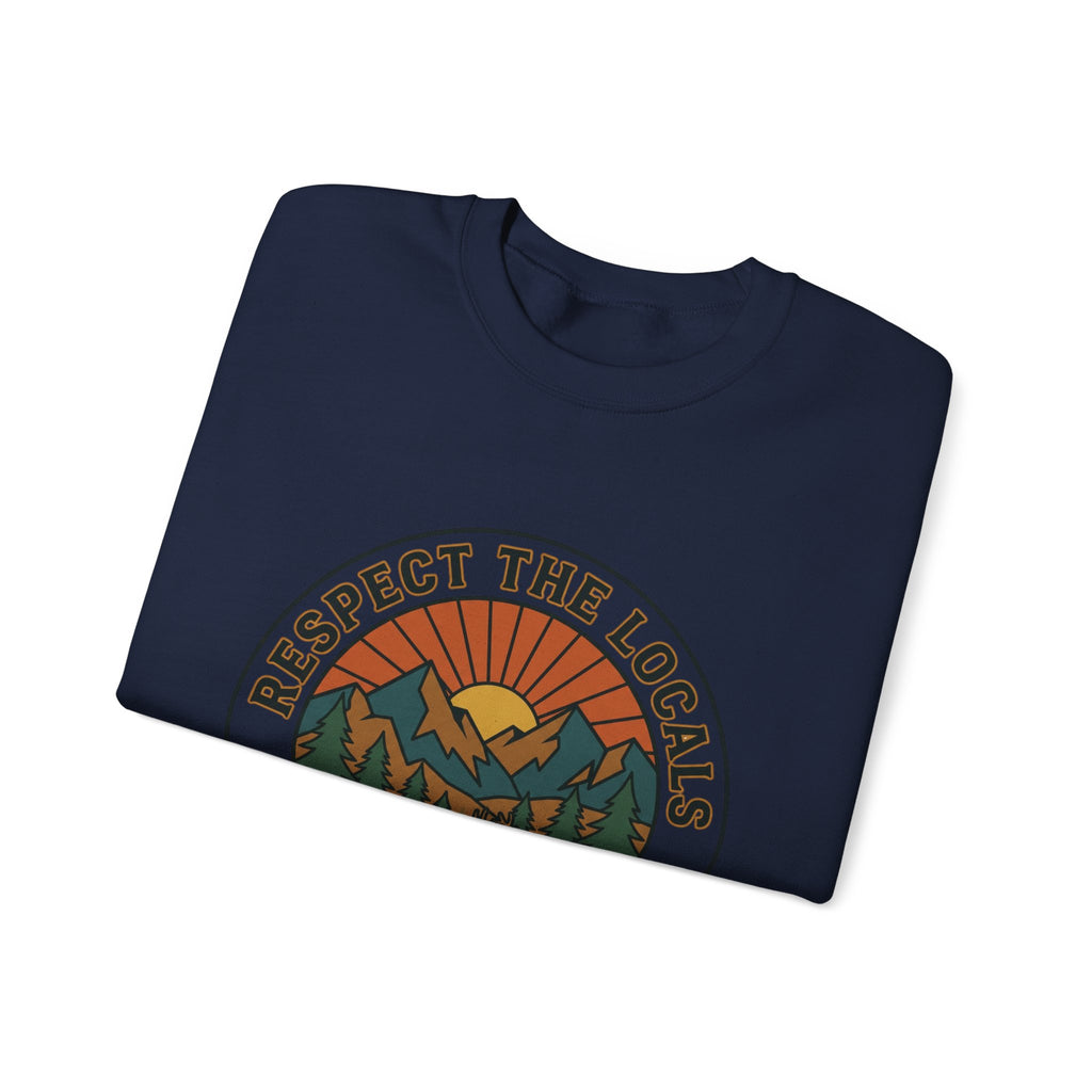 Respektiere die Einheimischen Patch Rundhals-Sweatshirt