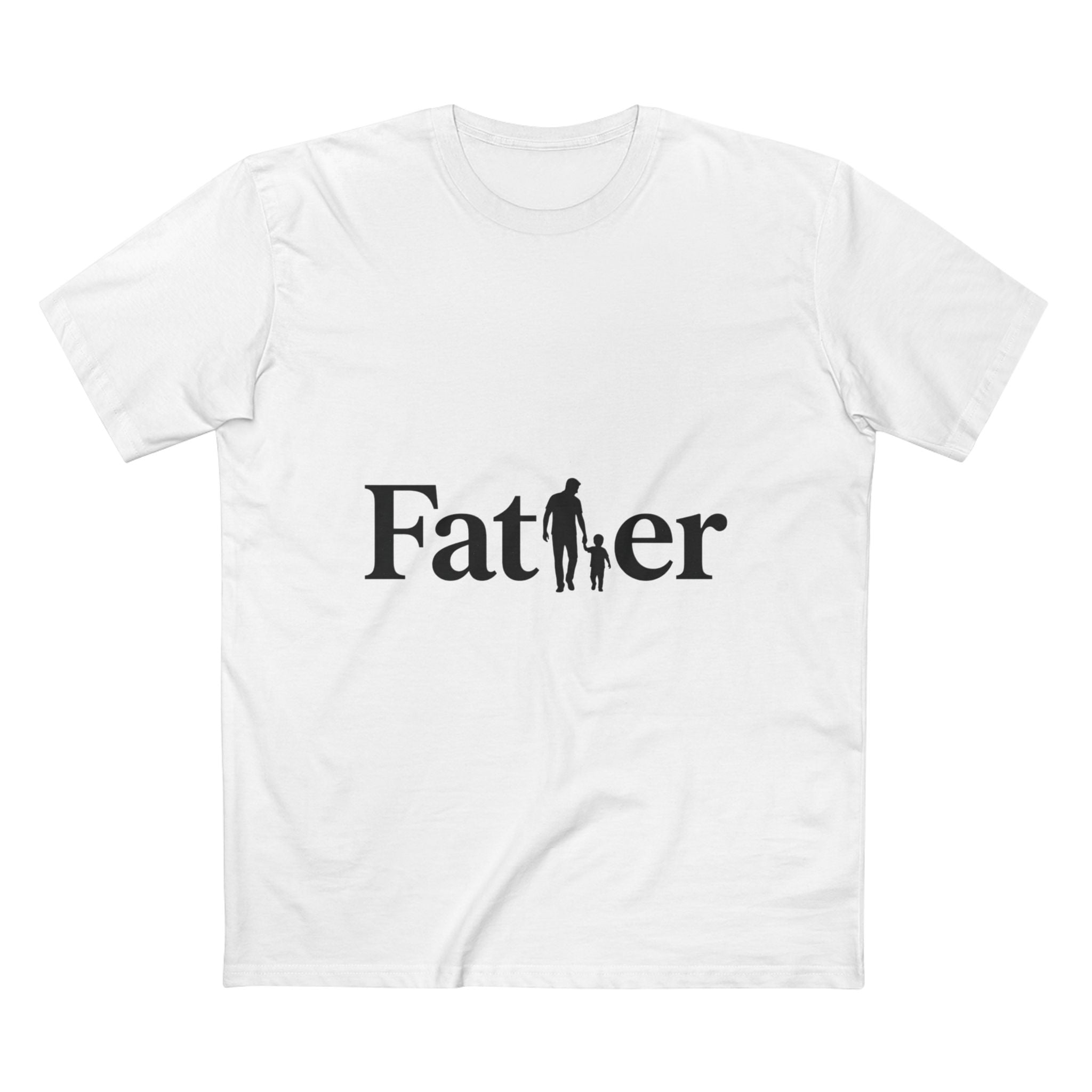 Father Tee — Silhouette Dad & Child Graphic Shirt