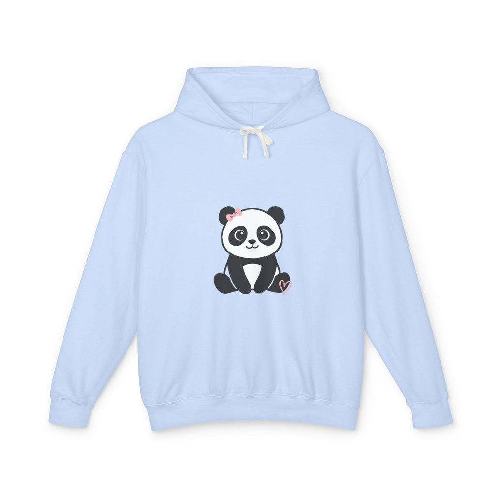 Panda Love Hoodie — Cute Sitting Panda Graphic Lightweight Pullover