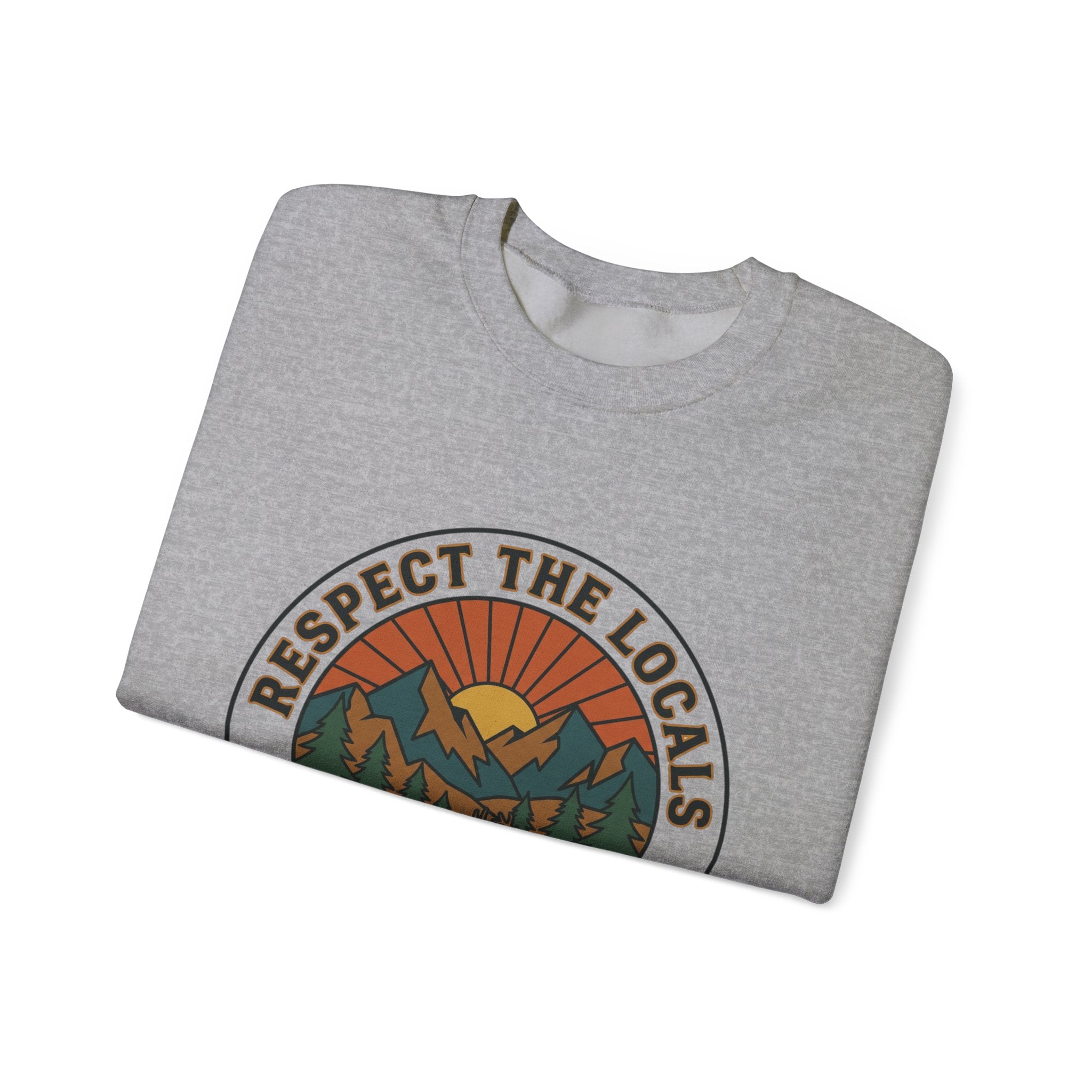 Respektiere die Einheimischen Patch Rundhals-Sweatshirt