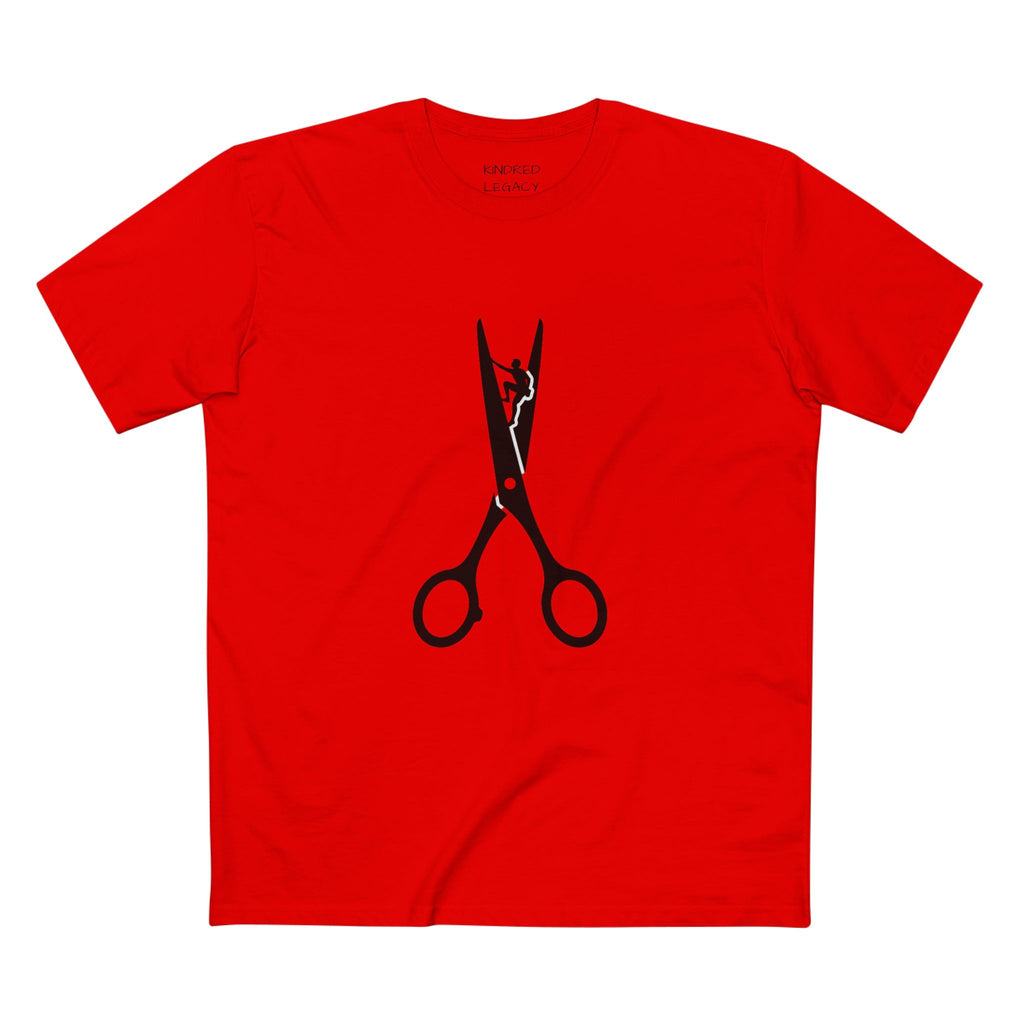 Scissors Graphic Tee — Barber & Stylist Haircut Shirt