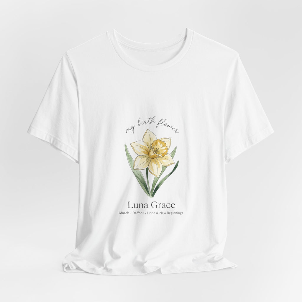 Personalized Botanical Watercolor, Custom Name