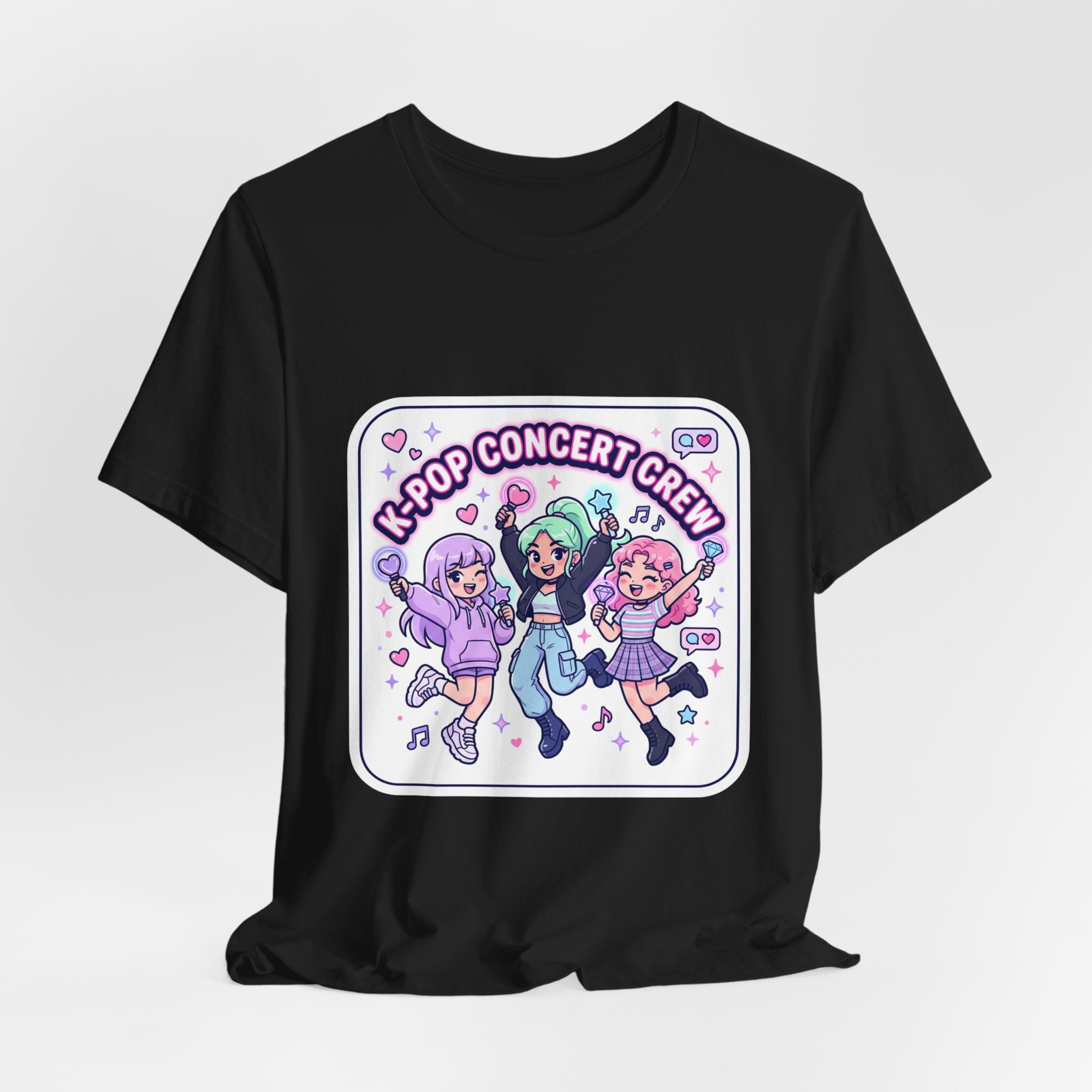 K-Pop Konzert Crew T-Shirt | K-Pop Fan, Lightstick, Bias