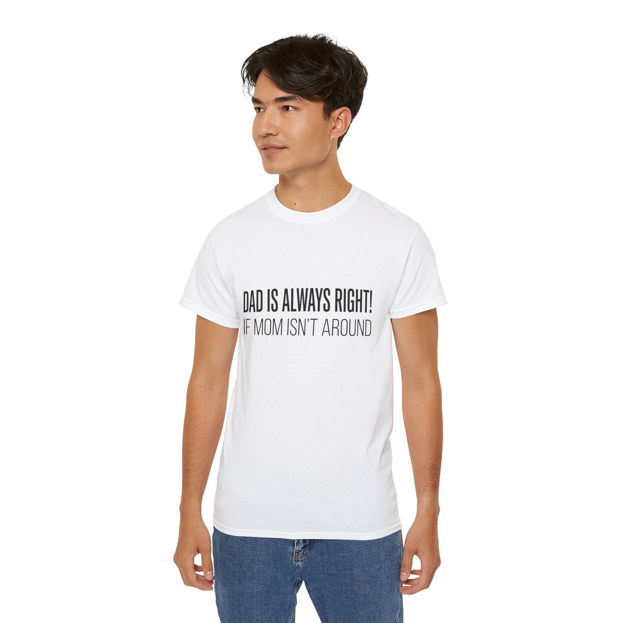 Papa hat immer Recht T-Shirt – Lustiges Baumwoll-T-Shirt zum Vatertag