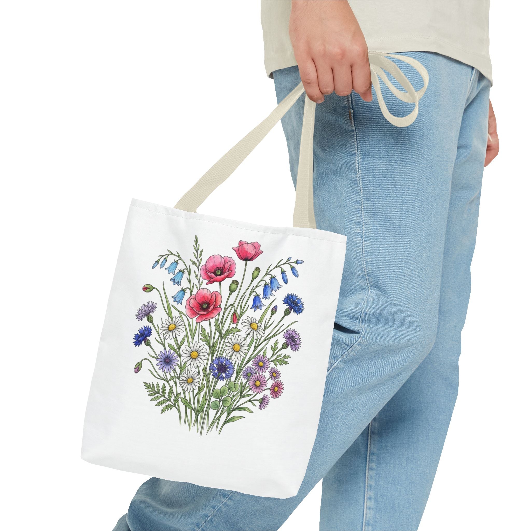 Floral Wildflower tote bag