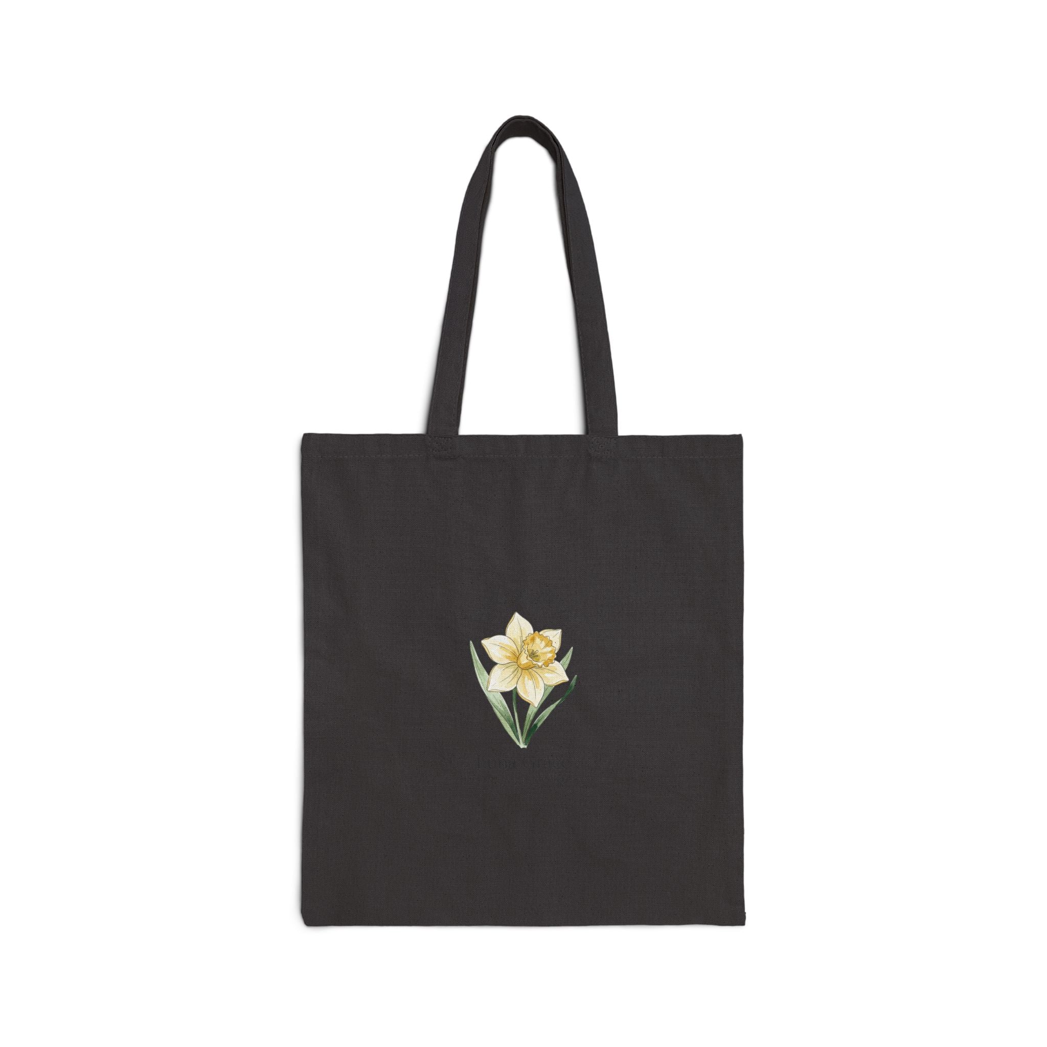 Daffodil Birth Month Flower Tote  Personalized Name