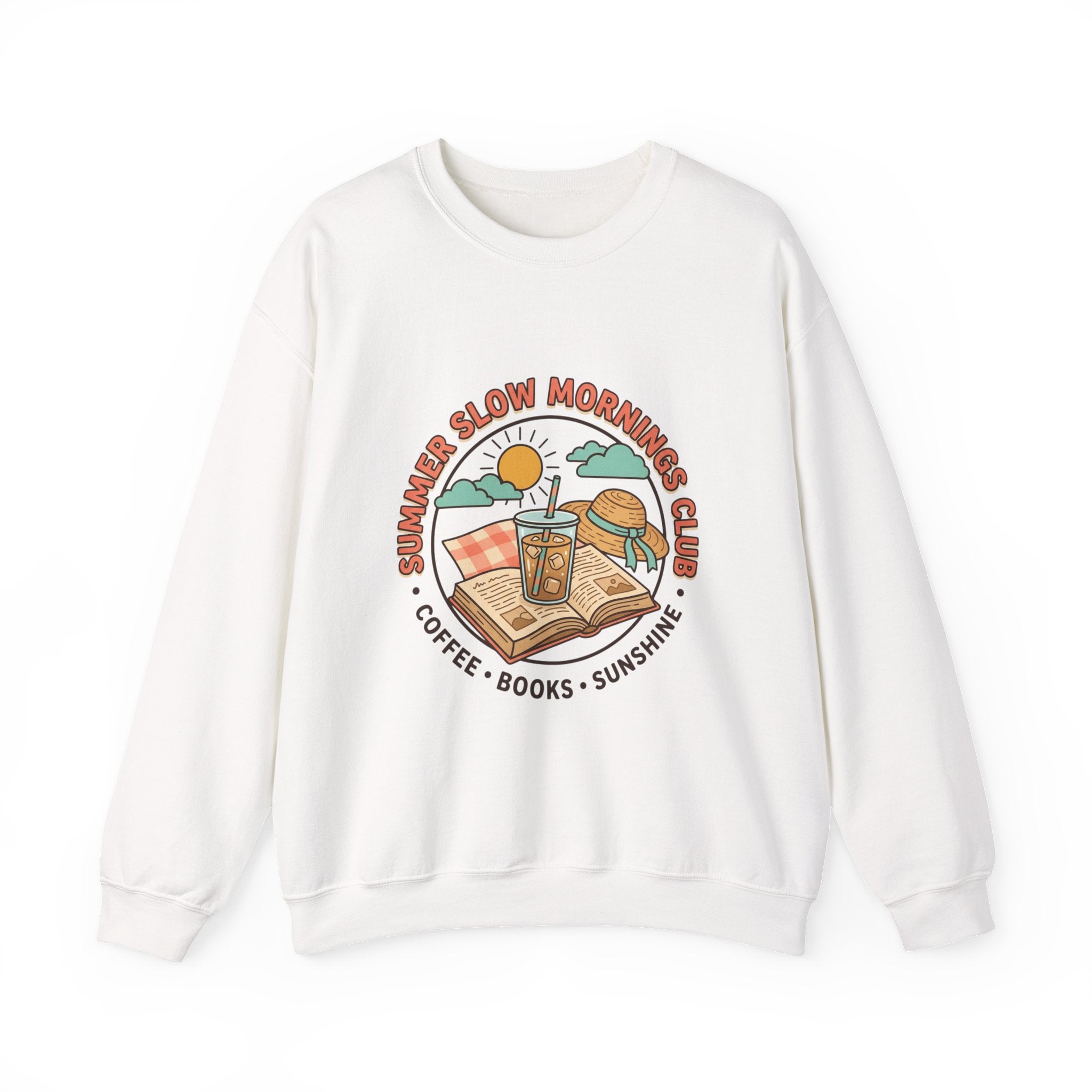 Crewneck-Sweatshirt „Lange Sommermorgen“.