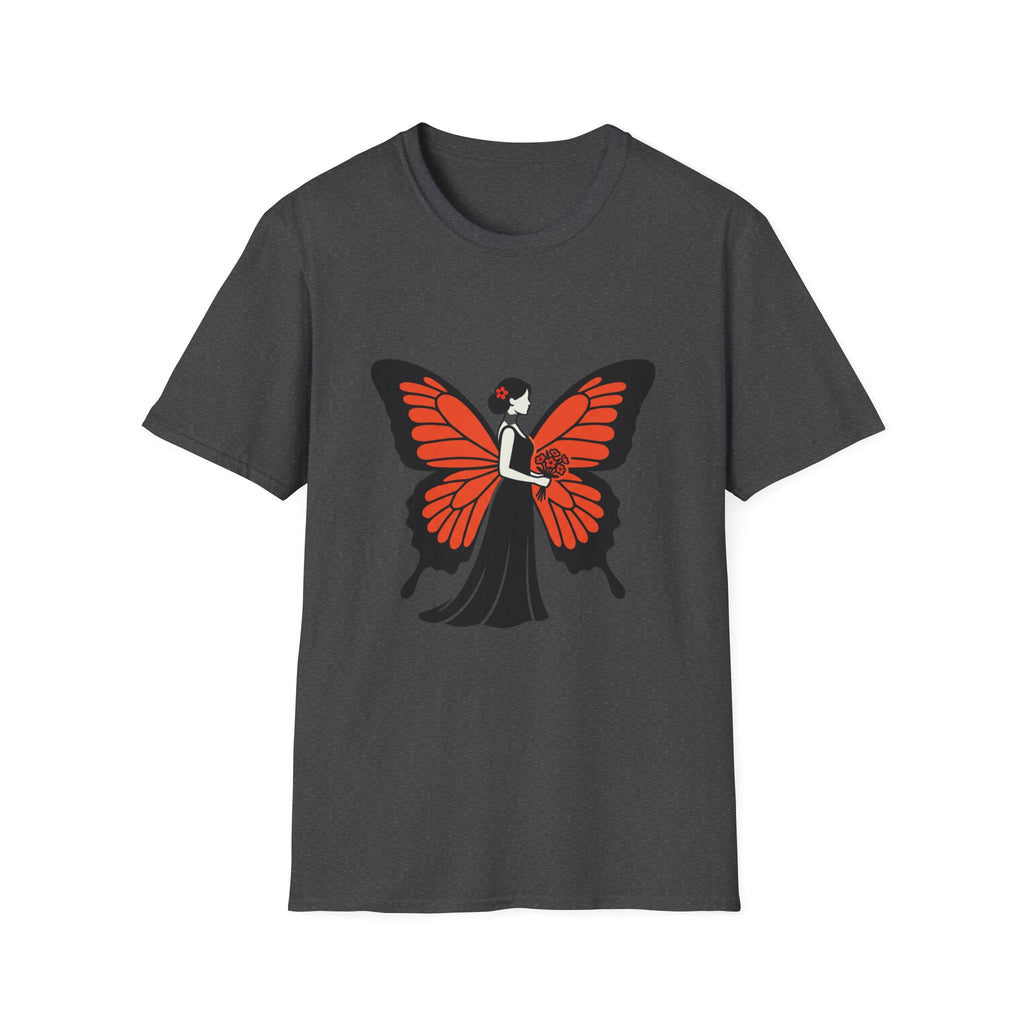 Butterfly Bride T-Shirt — Floral Butterfly Woman Graphic Tee