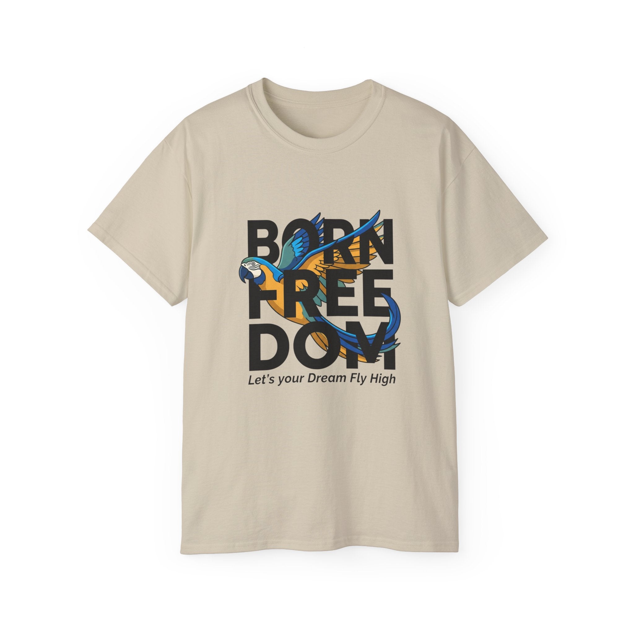 Eagle Graphic "Let’s Your Dream Fly High" Inspirational Tee