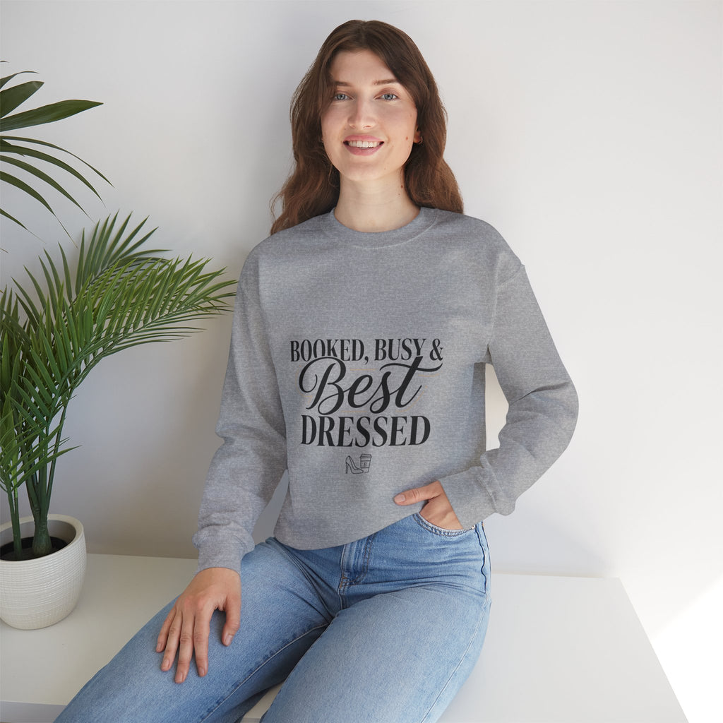 Booked Busy & Best Dressed Sweatshirt | Parisian chic, Boss energy