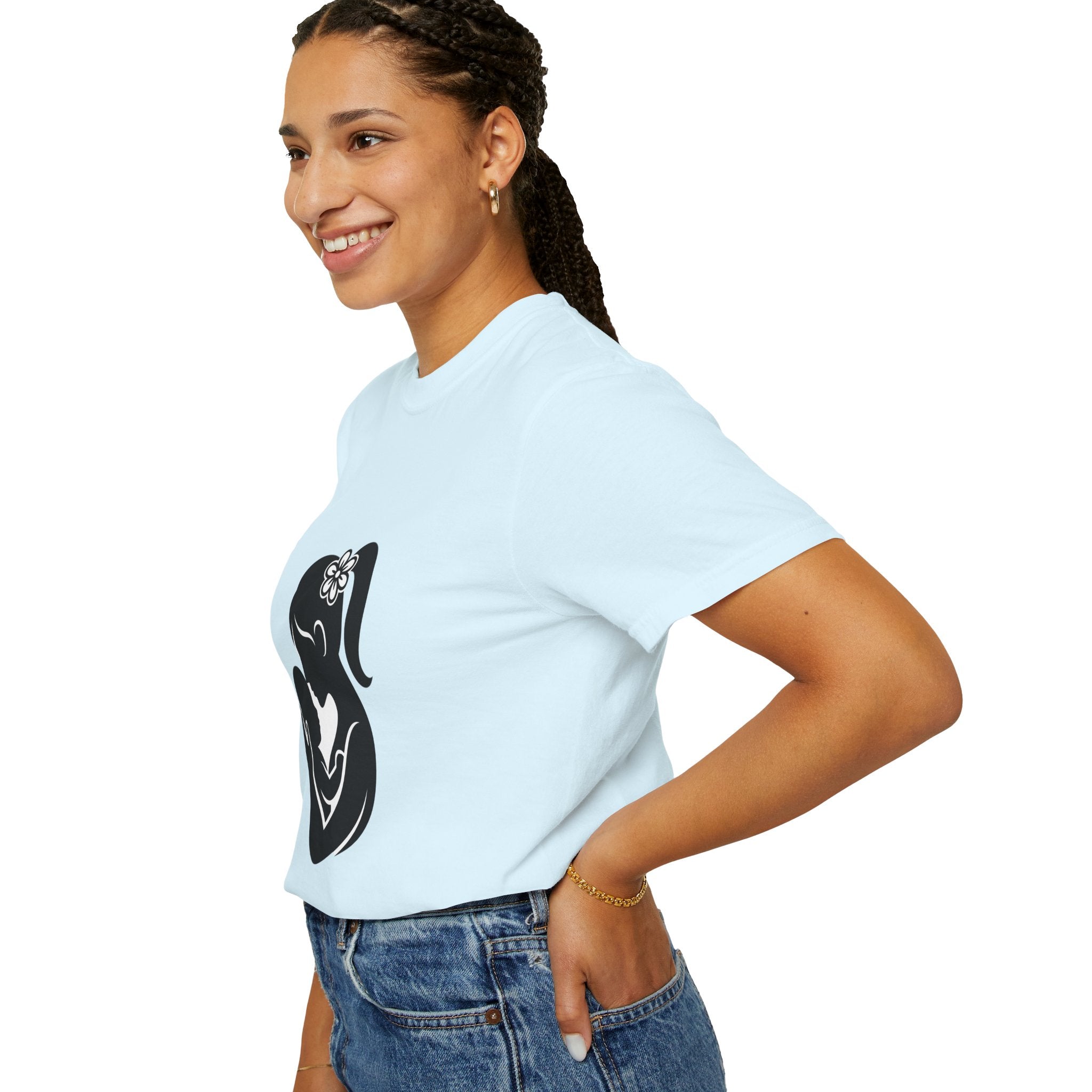 Mom and Baby Silhouette T-Shirt — Nursing & New Mom Gift