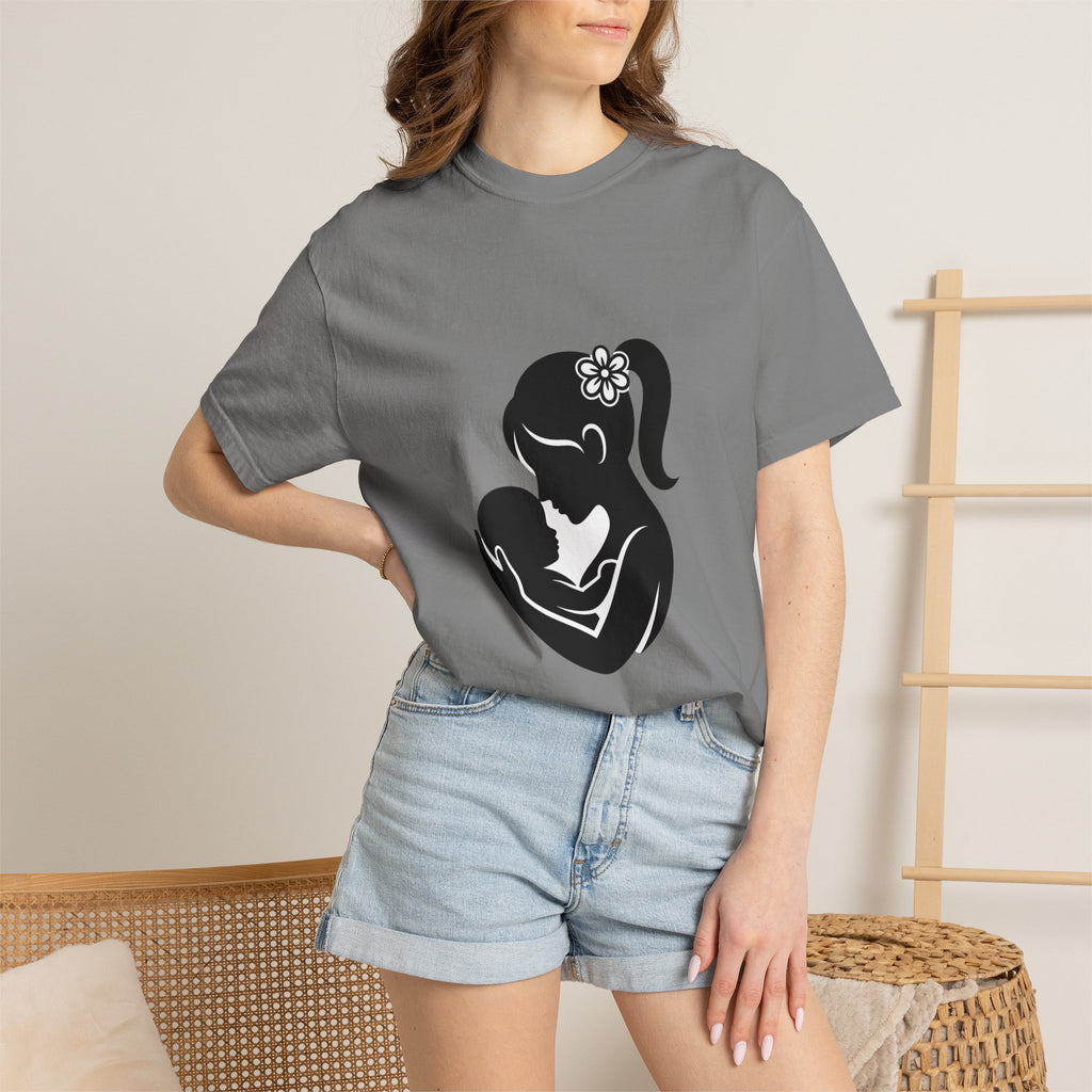 Mom and Baby Silhouette T-Shirt — Nursing & New Mom Gift