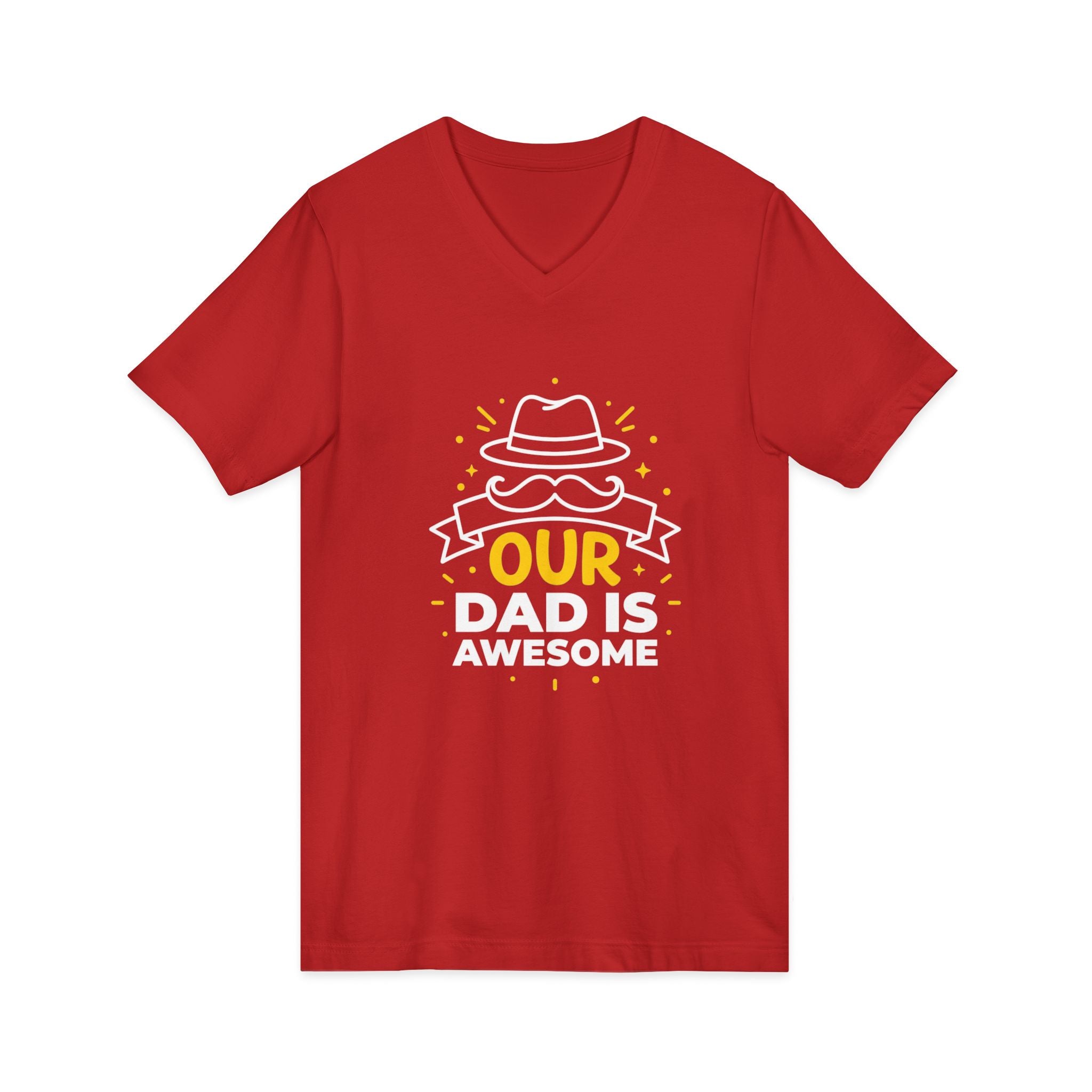 V-Ausschnitt-T-Shirt