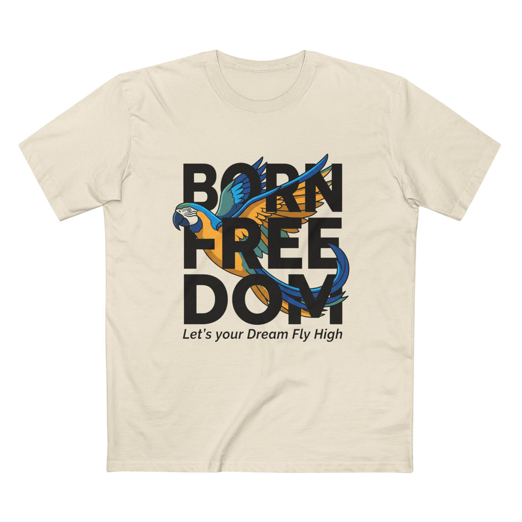 Let's Your Dream Fly High" Parrot Graphic T-Shirt