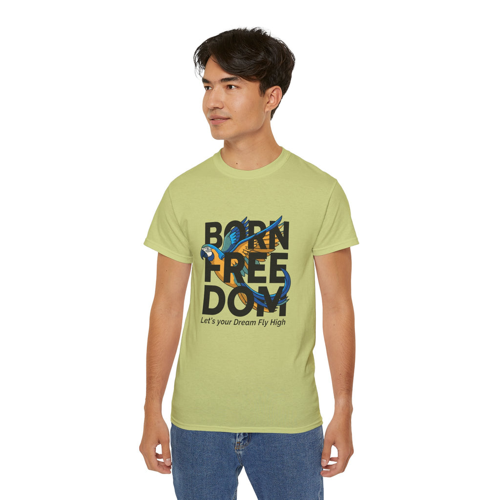 Eagle Graphic "Let’s Your Dream Fly High" Inspirational Tee
