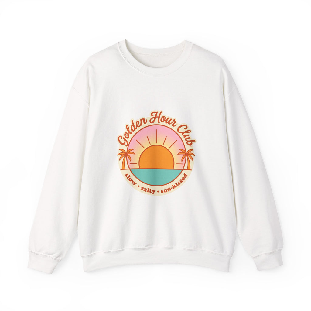 Golden Hour Club Sweatshirt | Sommer-Ästhetik, Küsten-Vibes, Retro-Pastell